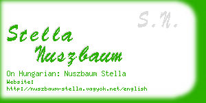 stella nuszbaum business card